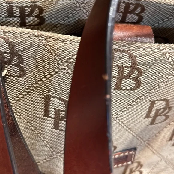 Dooney & Bourke Tan and Brown Tote Bag - Picture 14 of 15